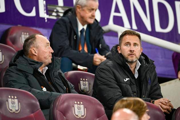 RSC Anderlecht v Ferencvaros - UEFA Europa League ANDERLECHT, BELGIUM - SEPTEMBER 25 : Vandenhaute Wouter President of RSC Anderlecht and Fredberg Jesper CEO Sports of RSC Anderlecht pictured during the UEFA Europa League match, League phase - Matchday 1, between RSC Anderlecht and Ferencvaros on September 25, 2024 in Anderlecht, Belgium, 25-09-24 Anderlecht Belgium  Copyright: xPeterxDexVoechtx