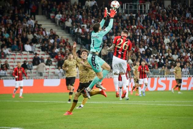 football europa ligue nice real sociedad PHOTOPQR NICE MATIN Frantz Bouton ; Nice ; 25 09 2024 ; football europa ligue ogcnice real sociedad Nice France  Copyright: xPHOTOPQR NICExMATIN MAXPPPxFrantzxBoutonx 20240925NIM1252 20240925NIM1252