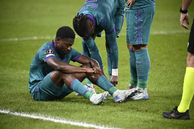 RSC Anderlecht v Ferencvaros - UEFA Europa League ANDERLECHT, BELGIUM - SEPTEMBER 25 : Amuzu Francis midfielder of RSC Anderlecht injured pictured during the UEFA Europa League match, League phase - Matchday 1, between RSC Anderlecht and Ferencvaros on September 25, 2024 in Anderlecht, Belgium, 25-09-24 Anderlecht Belgium  Copyright: xPeterxDexVoechtx