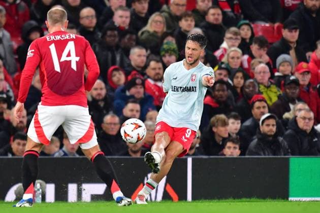 MANCHESTER, Stadium Old Trafford, 25-09-2024 , season 2024 2025, UEFA FIFA internationaal , Europa League , during the match Manchester United, ManU - Twente , FC Twente player Ricky van Wolfswinkel Manchester United - Twente  x26339398x Copyright: