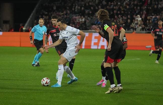 Europa League, FC Midtjylland vs TSG 1899 Hoffenheim 25 09 2024, MCH Arena, Herning, Europa League, FC Midtjylland vs TSG 1899 Hoffenheim , in picture Haris Tabakovic Hoffenheim Herning MCH Arena Denmark ,EDITORIAL USE ONLY