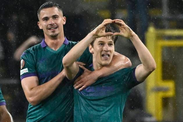 RSC Anderlecht v Ferencvaros - UEFA Europa League ANDERLECHT, BELGIUM - SEPTEMBER 25 : Verschaeren Yari midfielder of RSC Anderlecht celebrating scoring a goal, pictured during the UEFA Europa League match, League phase - Matchday 1, between RSC Anderlecht and Ferencvaros on September 25, 2024 in Anderlecht, Belgium, 25-09-24 Anderlecht Belgium  Copyright: xPeterxDexVoechtx