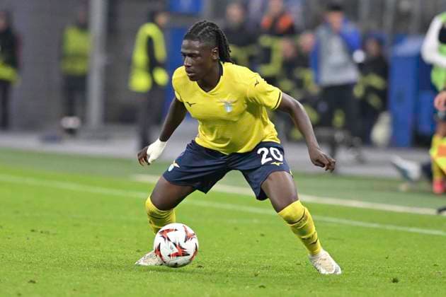 UEFA Europa League, Dynamo Kiev vs S S Lazio Rome 25 09 2024, Volksparkstadion, Hamburg, UEFA Europa League, Dynamo Kiev vs S S Lazio Rome in picture single action landscape Loum Tchaouna Lazio 20 nordphotoxGmbH xWitke nph00002