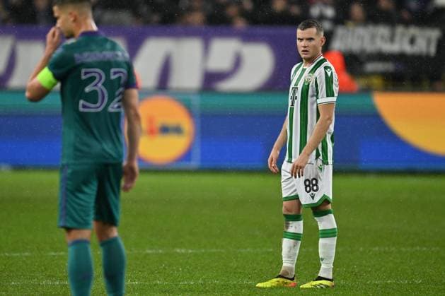 240925 RSC Anderlecht vs Ferencvaros Philippe Rommens (88) of Ferencvaros pictured during the Europa League matchday 1 in the league phase game in the 2024-2025 season between Royal Sporting Club Anderlecht and Ferencvaros on September 25 , 2024 in Anderlecht, Belgium. (Photo by David Catry Isosport ) ANDERLECHT BELGIUM  Copyright: xx 482223