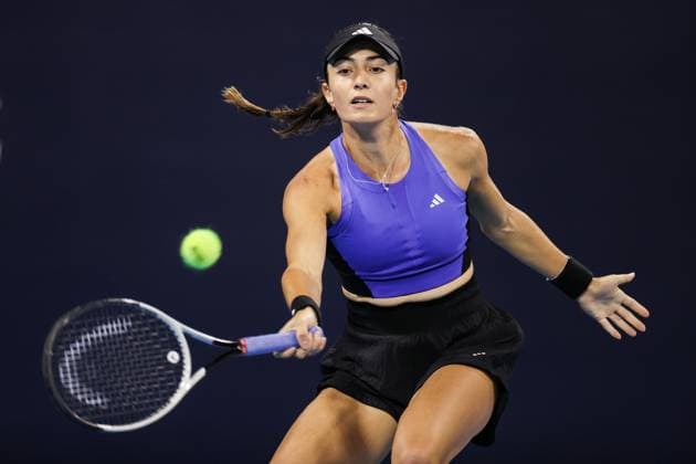 BEIJING, CHINA - SEPTEMBER 25: Elina Avanesyan of Armenia competes in the Women s Singles Round of 128 match against Emina Bektas of America on day three of 2024 China Open at National Tennis Center on September 25, 2024 in Beijing, China.  Copyright: xVCGx 111520138061