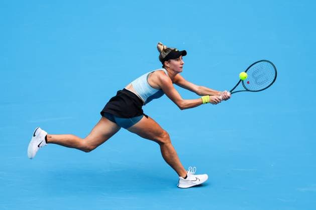 BEIJING, CHINA - SEPTEMBER 25: Mccartney Kessler of America competes in the Women s Singles Round of 128 match against Zhang Shuai of China on day three of 2024 China Open at National Tennis Center on September 25, 2024 in Beijing, China.  Copyright: xVCGx 111520245886