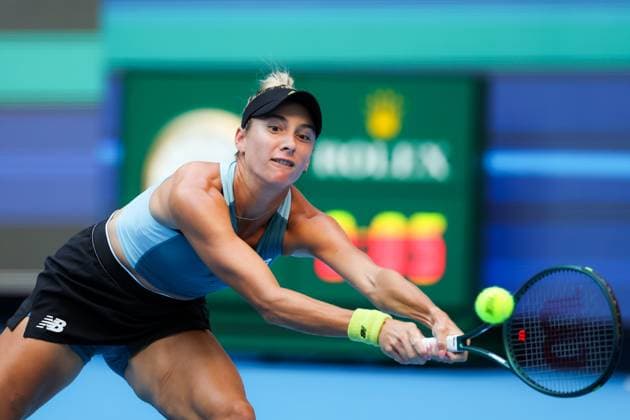 BEIJING, CHINA - SEPTEMBER 25: Mccartney Kessler of America competes in the Women s Singles Round of 128 match against Zhang Shuai of China on day three of 2024 China Open at National Tennis Center on September 25, 2024 in Beijing, China.  Copyright: xVCGx 111520245870
