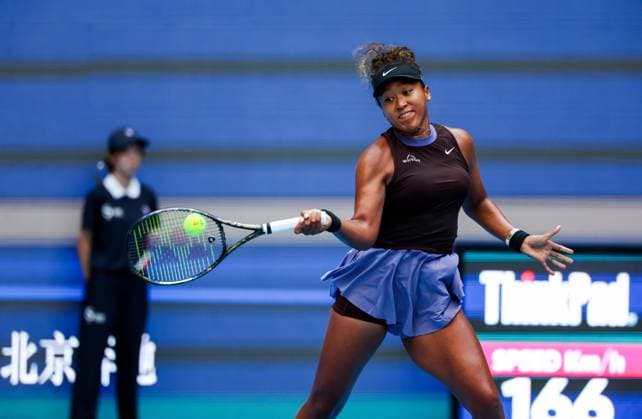 BEIJING, CHINA - SEPTEMBER 25: Naomi Osaka of Japan competes in the Women s Singles Round of 128 match against Lucia Bronzetti of Italy on day three of 2024 China Open at National Tennis Center on September 25, 2024 in Beijing, China.  Copyright: xVCGx 111520245676
