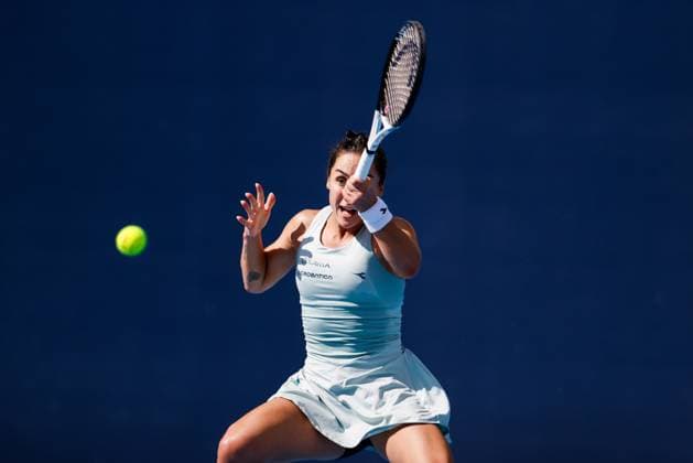 BEIJING, CHINA - SEPTEMBER 25: Martina Trevisan of Italy competes in the Women s Singles Round of 128 match against Taylor Townsend of America on day three of 2024 China Open at National Tennis Center on September 25, 2024 in Beijing, China.  Copyright: xVCGx 111520244990