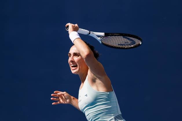 BEIJING, CHINA - SEPTEMBER 25: Martina Trevisan of Italy competes in the Women s Singles Round of 128 match against Taylor Townsend of America on day three of 2024 China Open at National Tennis Center on September 25, 2024 in Beijing, China.  Copyright: xVCGx 111520244986