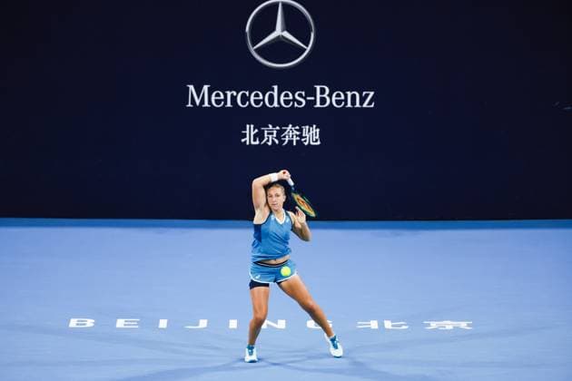 BEIJING, CHINA - SEPTEMBER 25: Diane Parry of France competes in the Women s Singles Round of 128 match against En-Shuo Liang of Chinese Taipei on day three of 2024 China Open at National Tennis Center on September 25, 2024 in Beijing, China.  Copyright: xVCGx 111520136578