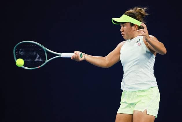 BEIJING, CHINA - SEPTEMBER 25: En-Shuo Liang of Chinese Taipei competes in the Women s Singles Round of 128 match against Diane Parry of France on day three of 2024 China Open at National Tennis Center on September 25, 2024 in Beijing, China.  Copyright: xVCGx 111520136569