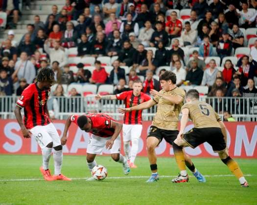 football europa ligue nice real sociedad PHOTOPQR NICE MATIN Frantz Bouton ; Nice ; 25 09 2024 ; football europa ligue ogcnice real sociedad Nice France  Copyright: xPHOTOPQR NICExMATIN MAXPPPxFrantzxBoutonx 20240925NIM1412 20240925NIM1412