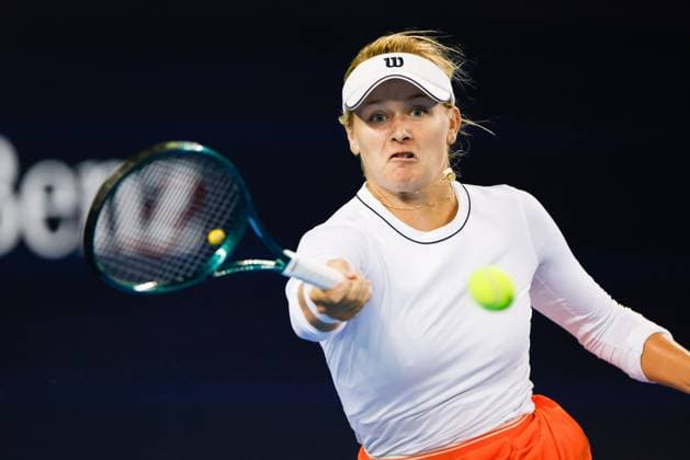 BEIJING, CHINA - SEPTEMBER 25: Peyton Stearns of America competes in the Women s Singles Round of 128 match against Jessica Bouzas Maneiro of Spain on day three of 2024 China Open at National Tennis Center on September 25, 2024 in Beijing, China.  Copyright: xVCGx 111520139737