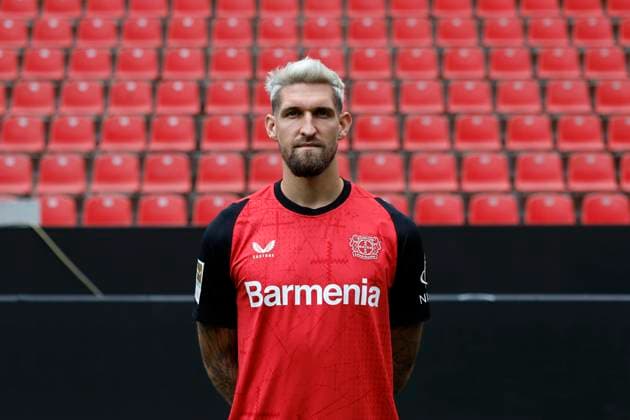 Leverkusen, Germany, Germany 1 Soccer Bundesliga, portrait appointment on 25 09 2024 in the Bay Arena in Leverkusen Robert ANDRICH Bayer 04 Leverkusen 1 BL, portrait appointment 2024 2025, Photo Norbert Schmidt, Duesseldorf