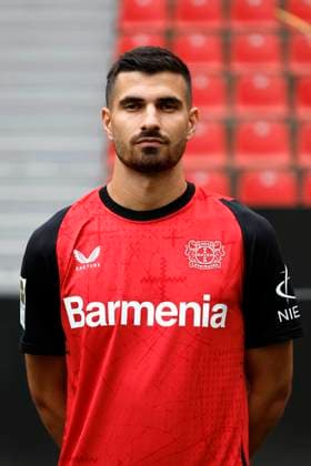 Leverkusen, Germany, Germany 1 Soccer Bundesliga, portrait date on 25 09 2024 in the Bay Arena in Leverkusen Martin TERRIER Bayer 04 Leverkusen 1 BL, portrait date 2024 2025, Photo Norbert Schmidt, Duesseldorf