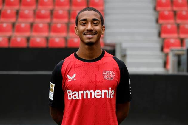 Leverkusen, Germany, Germany 1 Soccer Bundesliga, portrait date on 25 09 2024 in the Bay Arena in Leverkusen ARTHUR Bayer 04 Leverkusen 1 BL, portrait date 2024 2025, Photo Norbert Schmidt, Duesseldorf