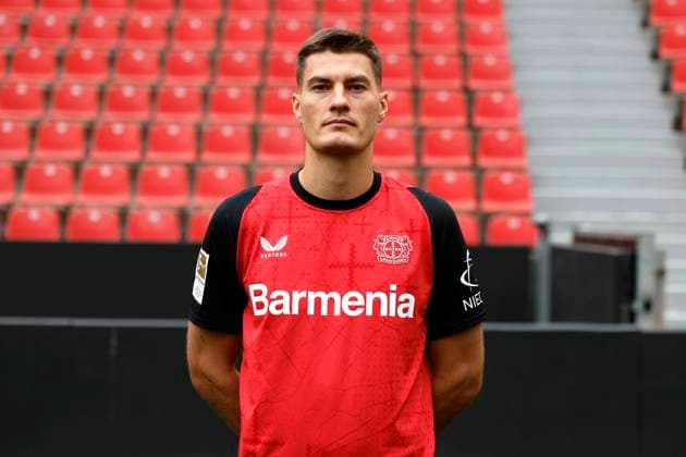 Leverkusen, Germany, Germany 1 Soccer Bundesliga, portrait date on 25 09 2024 in the Bay Arena in Leverkusen Patrik SCHICK Bayer 04 Leverkusen 1 BL, portrait date 2024 2025, Photo Norbert Schmidt, Duesseldorf