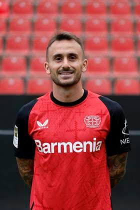 Leverkusen, Germany, Germany 1 Soccer Bundesliga, portrait appointment on 25 09 2024 in the Bay Arena in Leverkusen Aleix GARCIA Bayer 04 Leverkusen 1 BL, portrait appointment 2024 2025, Photo Norbert Schmidt, Duesseldorf