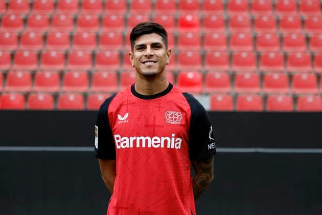 Leverkusen, Germany, Germany 1 Soccer Bundesliga, portrait appointment on 25 09 2024 in the Bay Arena in Leverkusen Piero Martin HINCAPIE Bayer 04 Leverkusen 1 BL, portrait appointment 2024 2025, Photo Norbert Schmidt, Duesseldorf