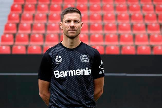 Leverkusen, Germany, Germany 1 Soccer Bundesliga, portrait appointment on 25 09 2024 in the Bay Arena in Leverkusen Xabi ALONSO Bayer 04 Leverkusen 1 BL, portrait appointment 2024 2025, Photo Norbert Schmidt, Duesseldorf