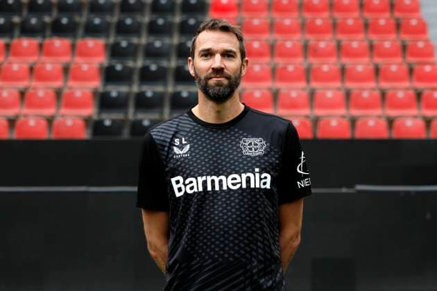 Leverkusen, Germany, Germany 1 Soccer Bundesliga, portrait appointment on 25 09 2024 in the Bay Arena in Leverkusen, Analyst licensed player department , Simon LACKMANN Bayer 04 Leverkusen 1 BL, portrait appointment 2024 2025, Photo Norbert Schmidt, Duesseldorf