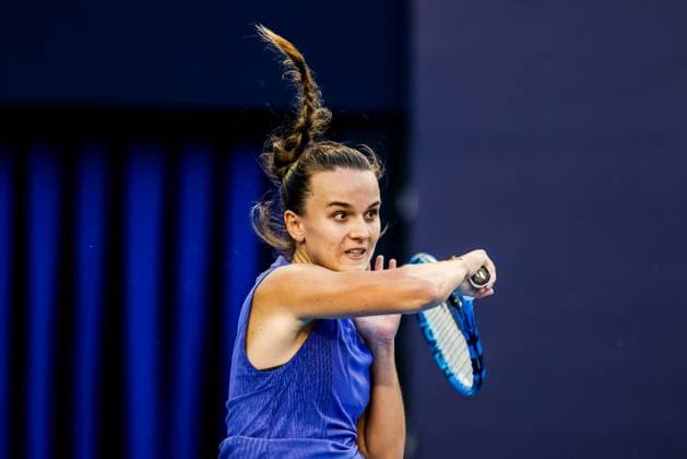BEIJING, CHINA - SEPTEMBER 25: Clara Burel of France competes in the Women s Singles Round of 128 match against Tamara Korpatsch of Germany on day three of 2024 China Open at National Tennis Center on September 25, 2024 in Beijing, China.  Copyright: xVCGx 111520245171
