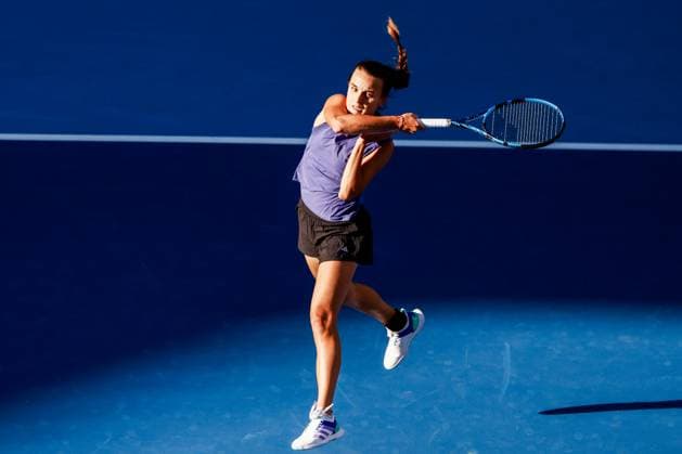 BEIJING, CHINA - SEPTEMBER 25: Clara Burel of France competes in the Women s Singles Round of 128 match against Tamara Korpatsch of Germany on day three of 2024 China Open at National Tennis Center on September 25, 2024 in Beijing, China.  Copyright: xVCGx 111520245156