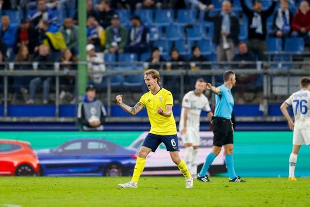 Hamburg, September 25, 2024 Football, UEFA Europa League 2024 25, Dynamo Kiev Lazio Rome Nicolo Rovella Lazio Rome, 6