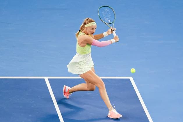 BEIJING, CHINA - SEPTEMBER 25: Rebecca Sramkova of Slovakia competes in the Women s Singles Round of 128 match against Anhelina Kalinina of Ukraine on day three of 2024 China Open at National Tennis Center on September 25, 2024 in Beijing, China.  Copyright: xVCGx 111520135861