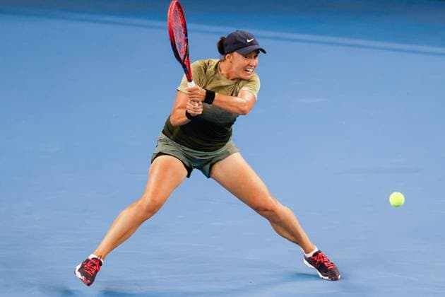 BEIJING, CHINA - SEPTEMBER 25: Anhelina Kalinina of Ukraine competes in the Women s Singles Round of 128 match against Rebecca Sramkova of Slovakia on day three of 2024 China Open at National Tennis Center on September 25, 2024 in Beijing, China.  Copyright: xVCGx 111520135867