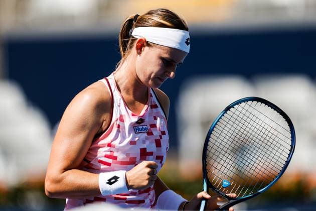 BEIJING, CHINA - SEPTEMBER 25: Greet Minnen of Belgium reacts in the Women s Singles Round of 128 match against Erika Andreeva of Russia on day three of 2024 China Open at National Tennis Center on September 25, 2024 in Beijing, China.  Copyright: xVCGx 111520138543