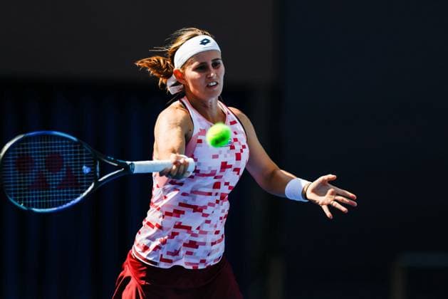 BEIJING, CHINA - SEPTEMBER 25: Greet Minnen of Belgium competes in the Women s Singles Round of 128 match against Erika Andreeva of Russia on day three of 2024 China Open at National Tennis Center on September 25, 2024 in Beijing, China.  Copyright: xVCGx 111520138523