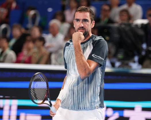 Marin Cilic CRO makes a fist and cheers,cheers,joy,emotion, Kinoshita Group Japan Open Tennis Championships, Tokyo, Japan Copyright: xJuergenxHasenkopfx