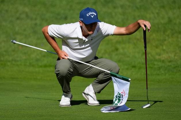 September 26, 2024, Madrid, Madrid, SPAIN: Matthis BESARD of Belgium during the Acciona Open Espana 2024, golf DP World Tour in Spain, celebrated at Club de Campo of Madrid on September 26, 2024, in Madrid, Spain. Madrid SPAIN - ZUMAa181 20240926_zaa_a181_015 Copyright: xOscarxJ.xBarrosox