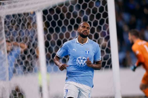 MALMÖ, SWEDEN 20240926 Malmös Kiese Thelin during Thursdays Europa League soccer match between Malmö FF and Rangers FC at Eleda Stadium New Malmö Stadium MALMÖ SWEDEN x10600x  Copyright: xAndreasxHillergren TTx EUROPA LEAGUE MALMÖ FF-RANGERS FC