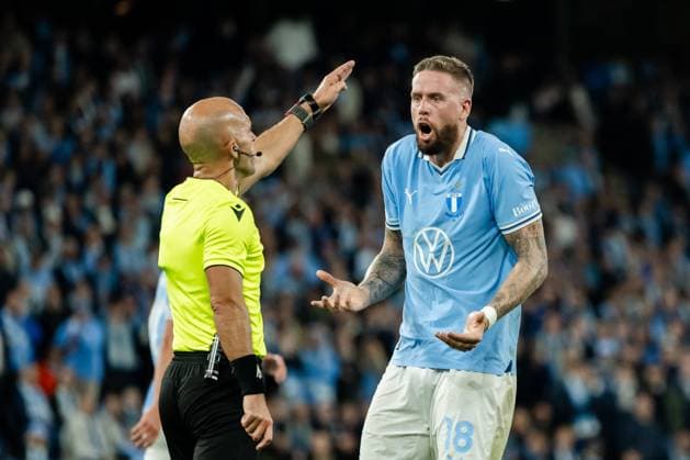 240926 Pontus Jansson of Malmö FF reacts during the UEFA Europa League football match between Malmö FF and Rangers on September 26, 2024 in Malmö Photo Petter Arvidson BILDBYRAN kod PA PA0884 fotboll football soccer fotball uefa europa league malmö ff rangers bbeng depp  Copyright: PETTERxARVIDSON BB240926PA094