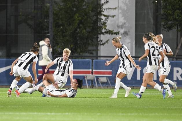 Joie - But - Barbara Bonansea (Juventus) FOOTBALL FEMININ : Paris Saint Germain Vs Juventus - Ligue des Champions - 26 09 2024 MichaelBaucher Panoramic 