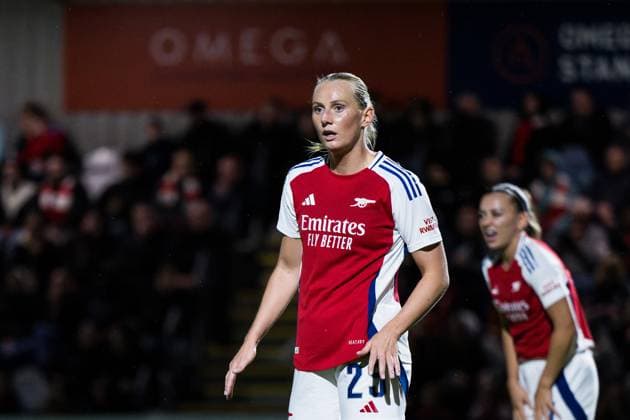 240926 Stina Blackstenius of Arsenal during the UEFA Women s Champions League qualifying match between Arsenal and Häcken on September 26, 2024 in London Photo Emma Wallskog BILDBYRAN COP 320 EW0435 fotboll football soccer fotball champions league arsenal häcken dam bbeng  Copyright: EMMAxWALLSKOG BB240926EW068