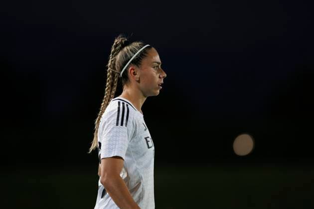 UEFA Women s Champions League - Real Madrid vs Sporting Portugal MADRID, SPAIN - SEPTEMBER 26 : Athenea del Castillo of Real Madrid women during the UEFA Women s Champions League 24 25 match, Round 2, second leg between Real Madrid and Sporting Portugal at Alfredo Di Stefano stadium in Madrid. (Photo by Guillermo Martinez) Madrid Alfredo Di Stefano Stadium Spain Copyright: xGuillermoxMartinezx