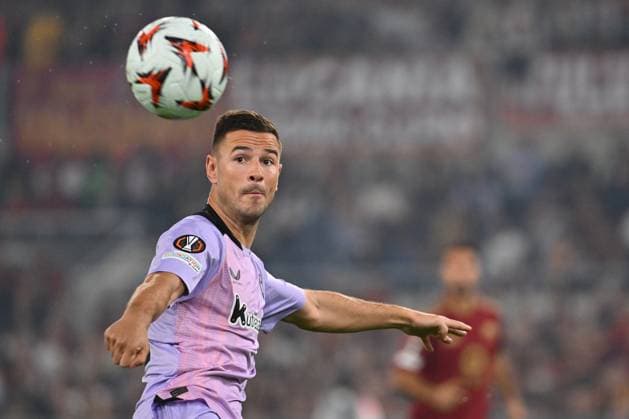Gorka Guruzeta of Athletic Club de Bilbao in action during the UEFA Europa League 2024 25 League Phase MD1 match between A.S. Roma and Athletic Club Bilbao at Olympic Stadium on September 26, 2024 in Rome, Italy.  Copyright: xDomenicoxCippitelli IPAxSportx x xx IPA_50071389 IPA_Agency_IPA50071389