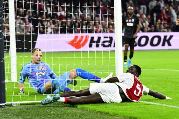 AMSTERDAM - Brian Brobbey of Ajax misses a great opportunity during the UEFA Europa League match between AFC Ajax Amsterdam and Besiktas JK at the Johan Cruijff ArenA on Sept. 26, 2024 in Amsterdam, Netherlands. ANP OLAF KRAAK UEFA Europa League 2024 25 League Phase MD1 2024 25 xVIxANPxSportx xxANPxIVx 509442825 originalFilename: 509442825.jpg