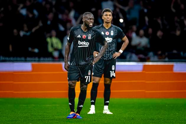 Besiktas JK midfielder Jean Onana dejected, during the match Ajax Besiktas at the Johan Cruijff ArenA for the UEFA Europa League League phase Matchday 1 season 2024 2025 in AMSTERDAM, Netherlands on 26 september 2024, photo by Marcel van Dorst EYE4images DeFodi Images Defodi 746 190758 Defodi-746