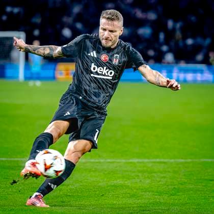 Besiktas JK forwarder Ciro Immobile, during the match Ajax Besiktas at the Johan Cruijff ArenA for the UEFA Europa League League phase Matchday 1 season 2024 2025 in AMSTERDAM, Netherlands on 26 september 2024, photo by Marcel van Dorst EYE4images DeFodi Images Defodi 746 190828 Defodi-746