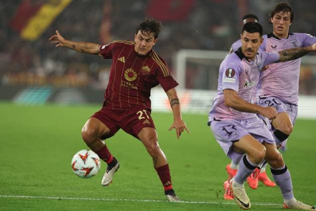 CALCIO - UEFA Europa League - AS Roma vs Athletic Bilbao Rome, Italy 26.9.2024: Paulo Dybala of Roma during the UEFA Europa League 2024-2025 day 1, football match between AS Roma vs Athletic Club Bilbao at Olympic Stadium in Rome. Rome Italy  Copyright: xIPAxSport ABACAx