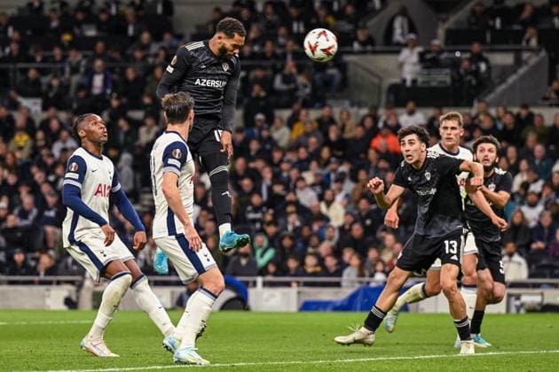 London, England - September 26: Juninho of Qarabag during the UEFA Europa League 2024 25 match between Tottenham Hotspur FC v FK Qarabag at Tottenham Hotspur Stadium on September 26, 2024 in London, England. (David Horton SPP) Copyright: xDavidxHorton SPPx spp-en-DaHo-davidhorton260924204