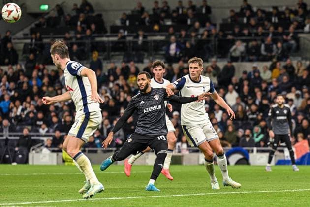 London, England - September 26: Juninho of Qarabag during the UEFA Europa League 2024 25 match between Tottenham Hotspur FC v FK Qarabag at Tottenham Hotspur Stadium on September 26, 2024 in London, England. (David Horton SPP) Copyright: xDavidxHorton SPPx spp-en-DaHo-davidhorton260924219