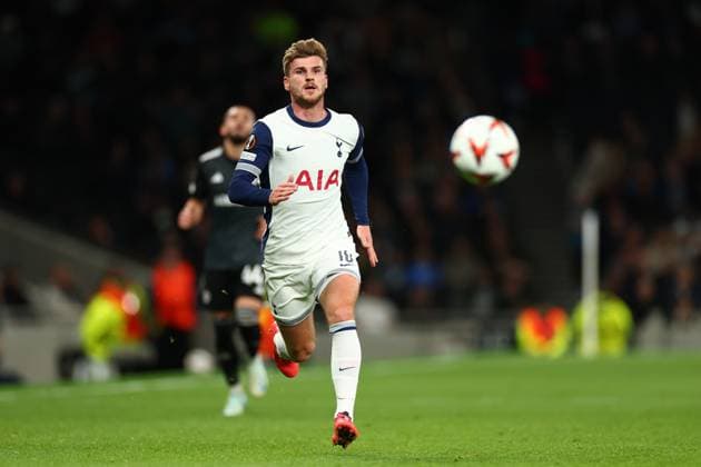 26th September 2024; Tottenham Hotspur Stadium, London, England; UEFA Europa League Football, Tottenham Hotspur versus Qarabag; Timo Werner of Tottenham Hotspur  ActionPlus12696768 ShaunxBrooks