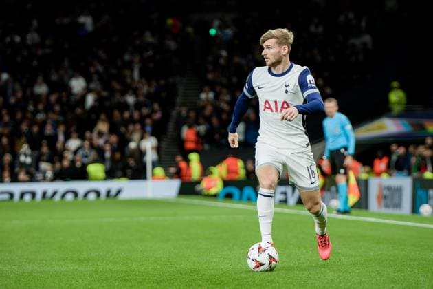 London, England, September 27 2024: Timo Werner (16 Tottenham Hotspur) in action during the UEFA Europa League game between Tottenham Hotspur and Qarabag FK at Tottenham Hotspur Stadium in London, England. (Pedro Porru SPP) Copyright: xPedroxPorrux xSPPx spp-en-PePoSp-4F8A6578_DxO