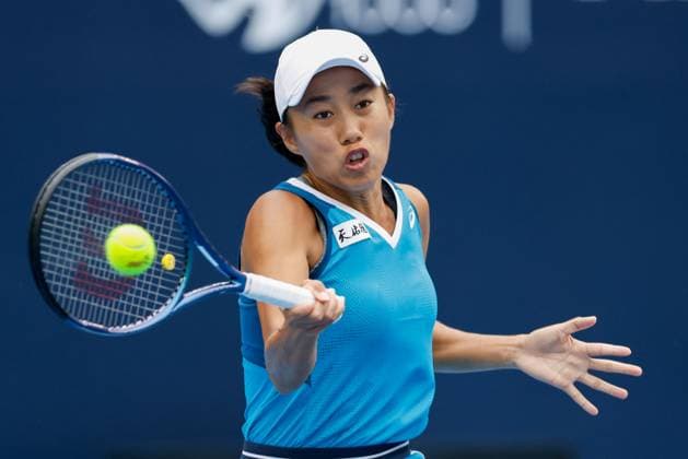 BEIJING, CHINA - SEPTEMBER 27: Zhang Shuai of China competes in the Women s Singles Round of 64 match against Emma Navarro of America on day five of 2024 China Open at National Tennis Center on September 27, 2024 in Beijing, China.  Copyright: xVCGx 111520483607
